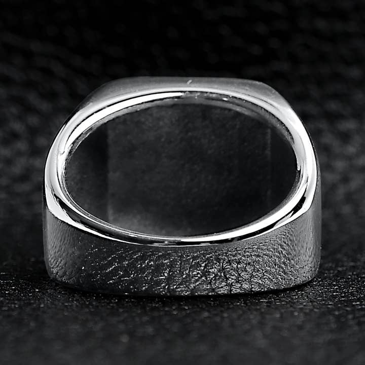 WJW - Wholesale Signet Ring - Stainless Steel Blank Engravable Square Men's Signet Ring6