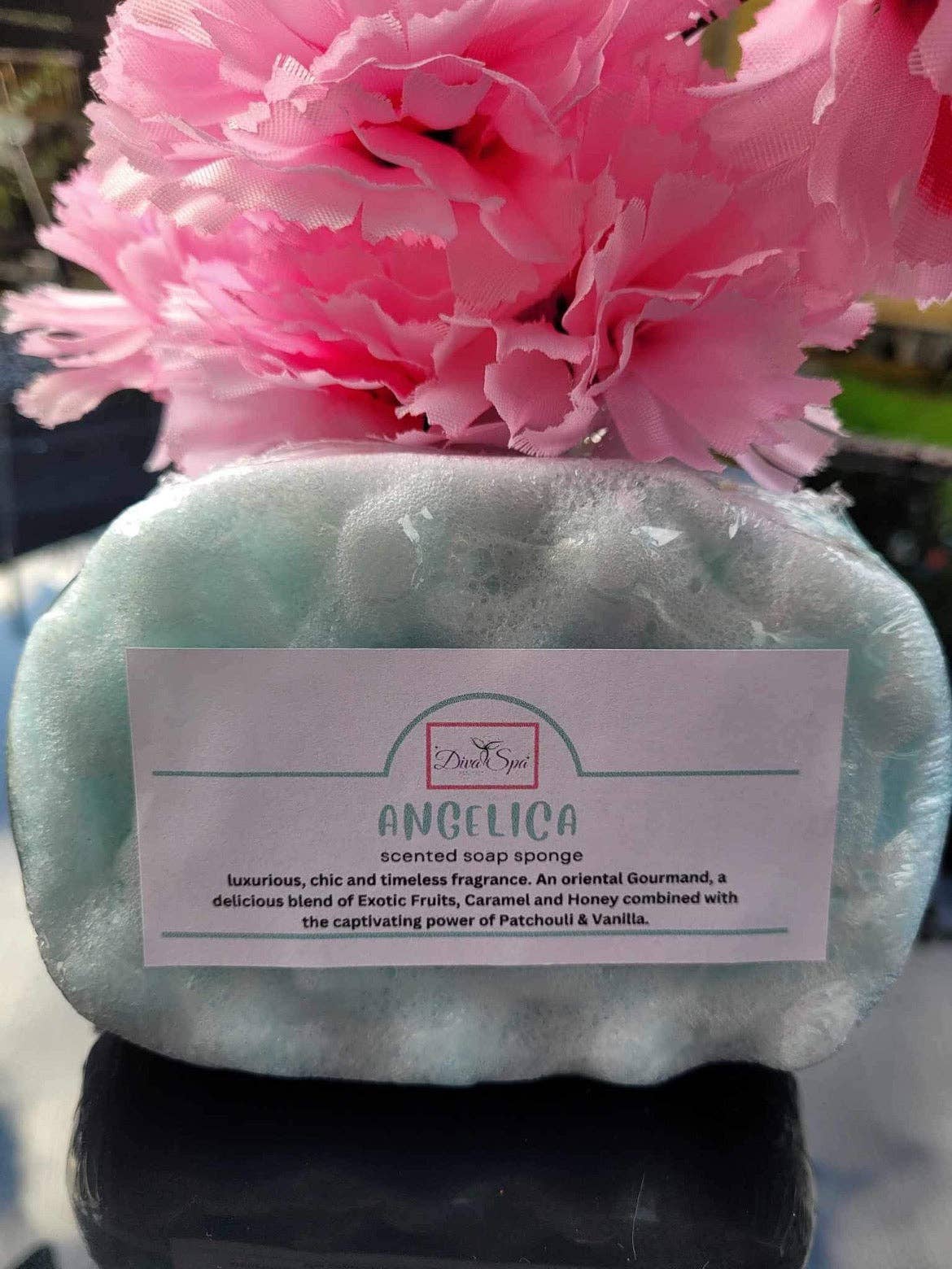 Divaspa – wholesale Bath pouf/sponge – Angelica - Scented Soap Sponge0