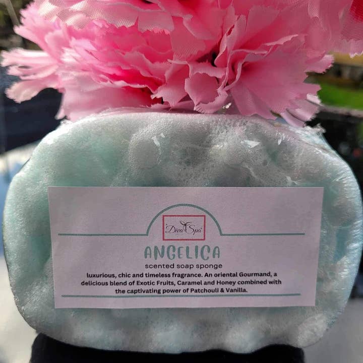 Divaspa – wholesale Bath pouf/sponge – Angelica - Scented Soap Sponge