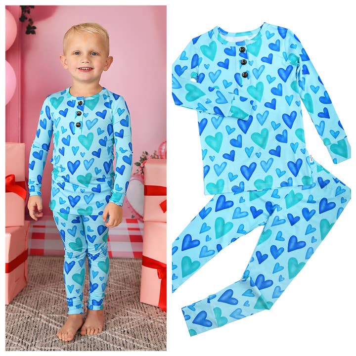 Conjunto de salón de bambú Cruz TWO PIECE para el Día de San Valentín para venta al por mayor de Gigi and Max