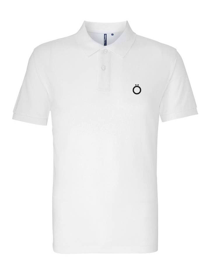 Umlaut Classic Pölö Hemd in Weiß für den Großhandel von HÖRFA