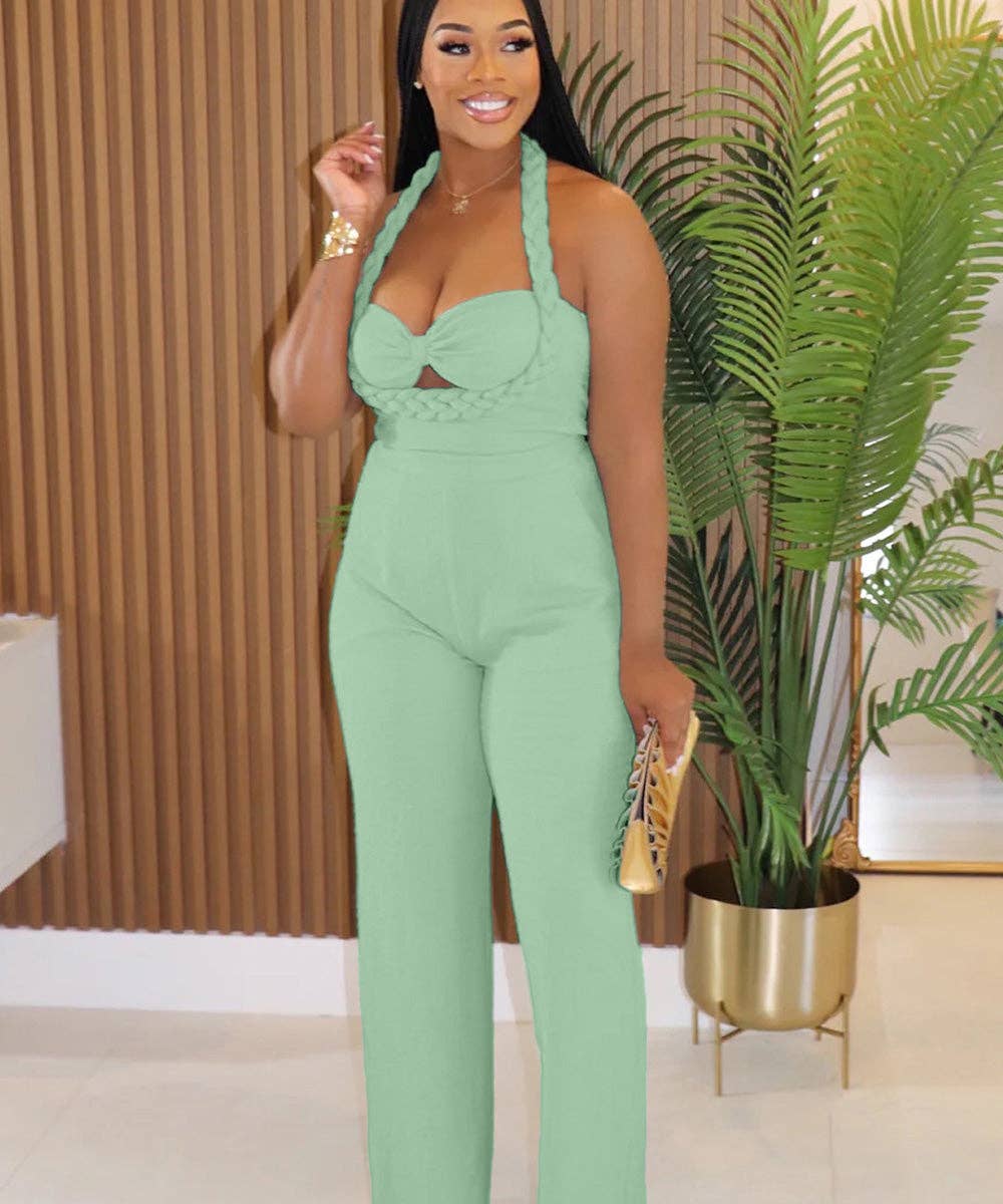 Aria Romance - Wholesale Top & Pant Set (NOT Loungewear) - Women's - Bandeau Wide Leg Jumpsuit19