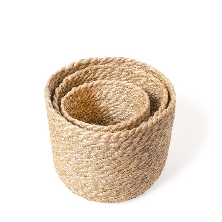 KORISSA - Wholesale Basket - Handwoven Wicker Storage Basket • Kata Bin -Set of 35