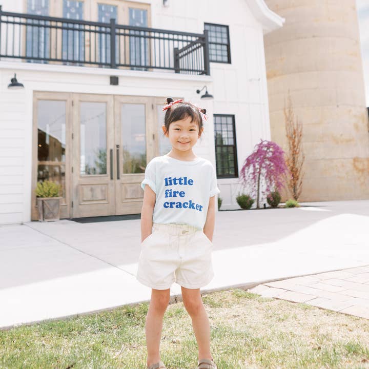 Benny & Ray Apparel - Wholesale Screen Printed T-Shirt - Kids - Little Fire Cracker Toddler and Youth 4th of July Shirt