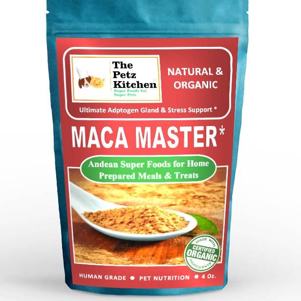 Natura Petz Organics - Wholesale Pet Supplement - Cat/Dog - Maca Master* Ultimate Organic Adaptogen Gland & Stress Regulator* Petz Kitchen
