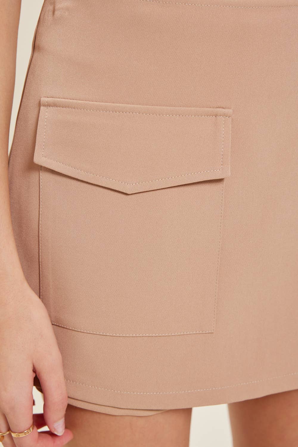 idem ditto - Wholesale Skirt - Women's - CLASSIC WRAP MINI SKIRT WITH ATTACHED BELT BUCKLE16