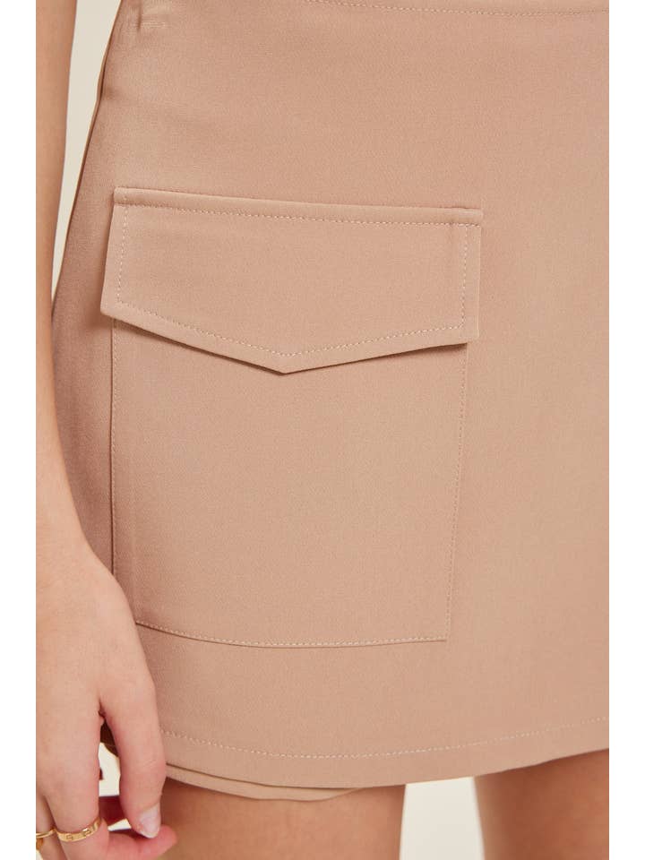 idem ditto – wholesale Skirt – Women’s – CLASSIC WRAP MINI SKIRT WITH ATTACHED BELT BUCKLE16