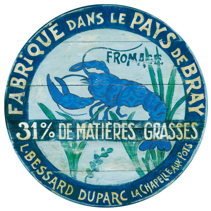 Arte mural de langosta azul rara para venta al por mayor de Darrellene Designs, LLC