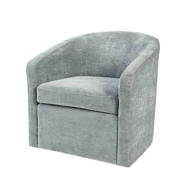 Olliix - Wholesale Chair - Low Back Tub Style Swivel Accent Chair, Neutral Blue *