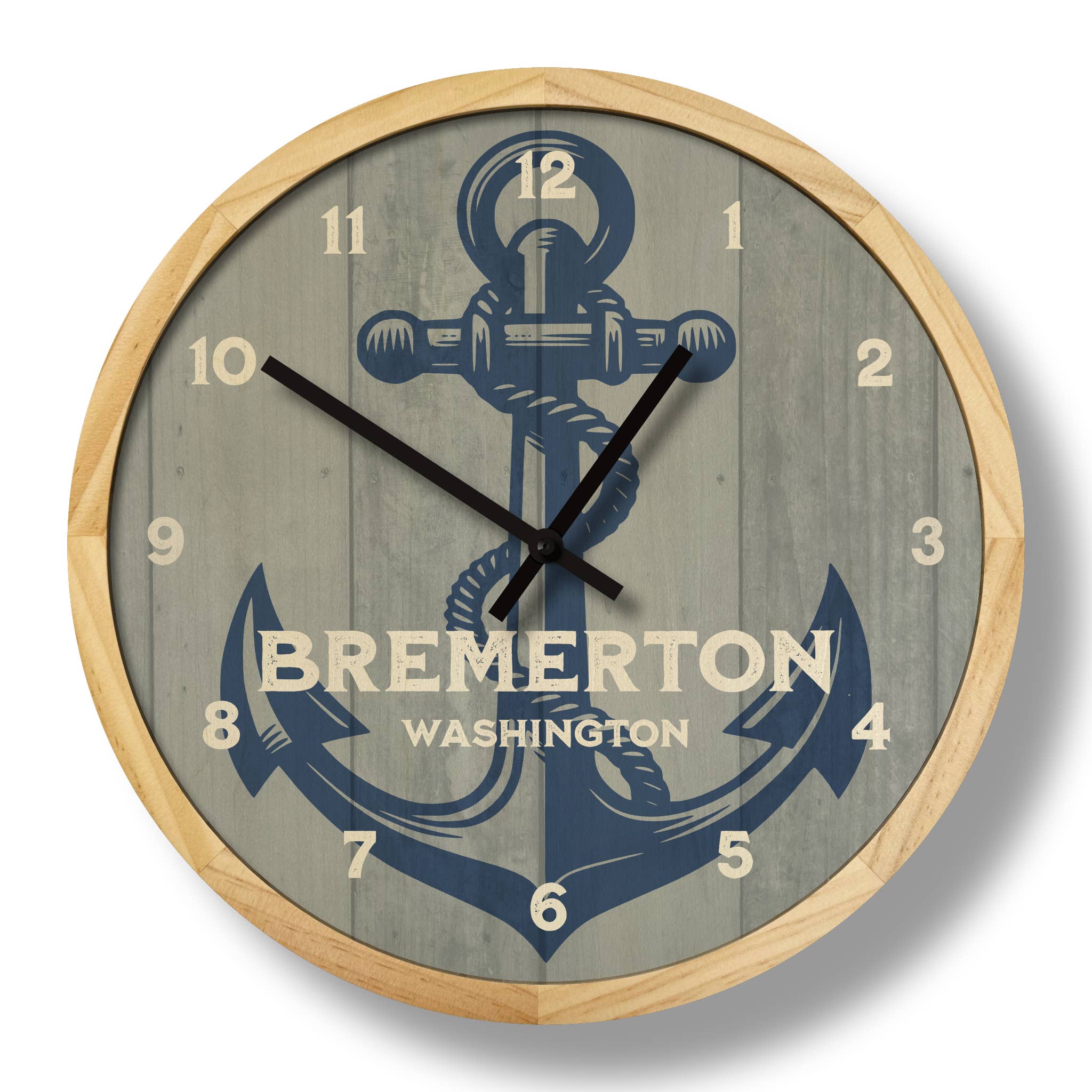 Local Time Clock Co. – Engroshandel Vægur – Personligt ankervægur - 12" diameter1