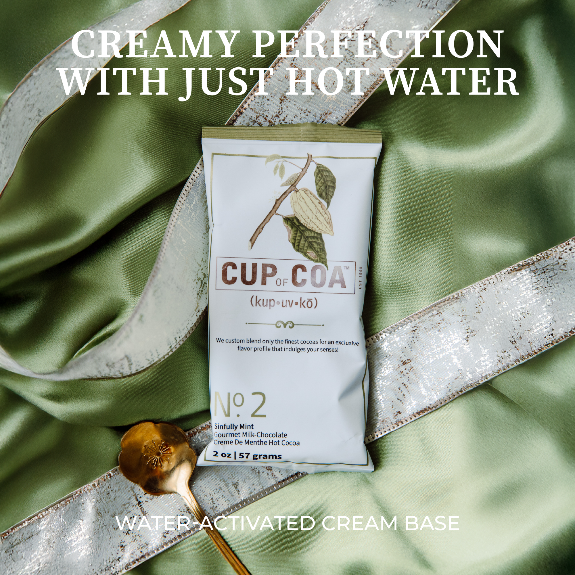 Cup of Coa Inc. - Wholesale Hot Cocoa Mix/Kit - Case of 48 Single Serves | No. 2 Sinfully Mint1