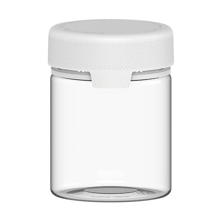 550CC/18.5FL.OZ/550ML Aviator CR - XL Container With Inner Seal & Tamper - Clear Natural With Opaque White Lid for wholesale by Copackr