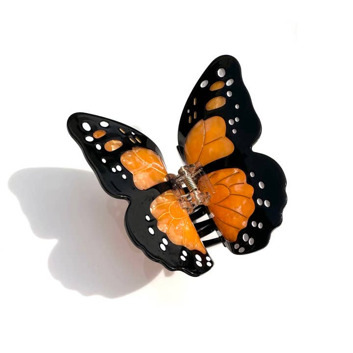 Solar Eclipse - Wholesale Hair Clip - Women's - Hand-painted Monarch Butterfly Claw Hair Clip | Eco-Friendly