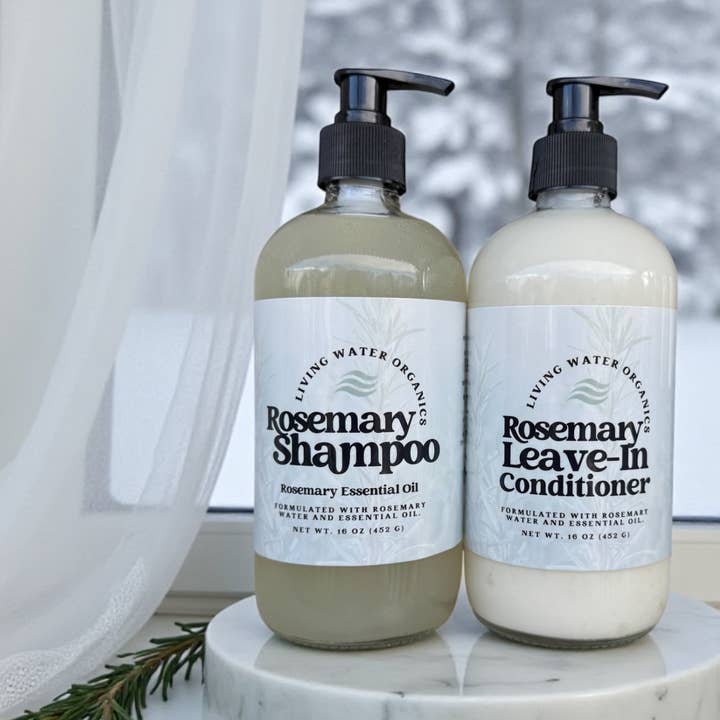 Rosemary Shampoo for All Hair Types for wholesale by Living Water Organics