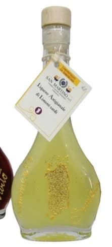 San Martino Liquori - Wholesale Liqueur - The painted Line Mirto and Limoncello Emerald Bottle cl 100