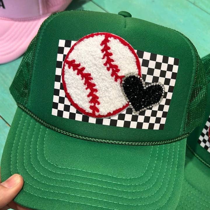 Vibes Hat Company - Wholesale Trucker Hat - Women's - Over The Top Baseball Trucker Hat | Sports | Game Day|Spirit