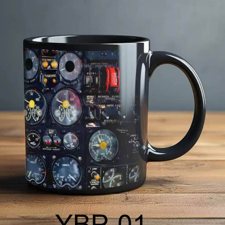 Tasse à café préférée de l'aviator du tableau de bord du pilote 11oz pour la vente par Fiona Accessories