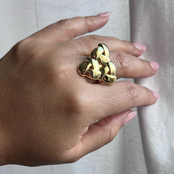 Anel de cocktail Julie por atacado de coco + peach jewelry