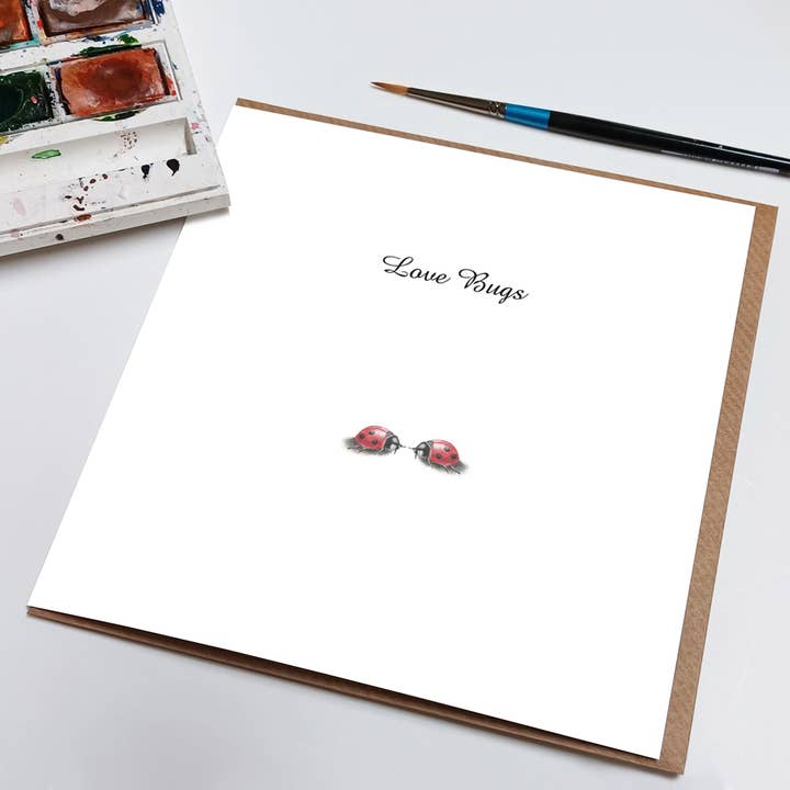 Love Bugs Anniversary, Engagement or Wedding Card for wholesale by Rebecca Christian
