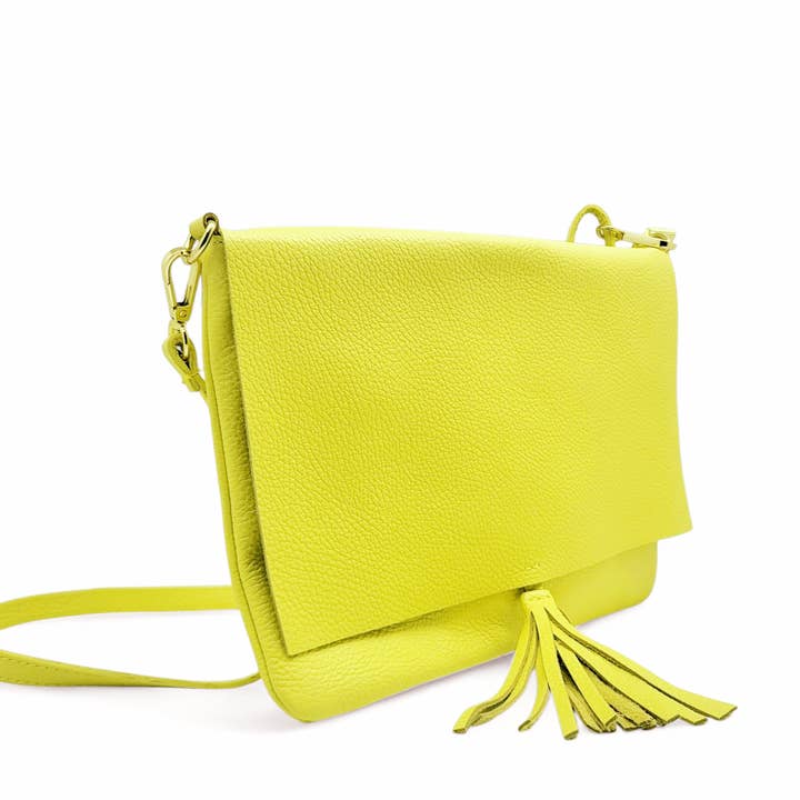 ZEEN - Wholesale Shoulder Bag - Women's - LUNA Lemon Leather Bag