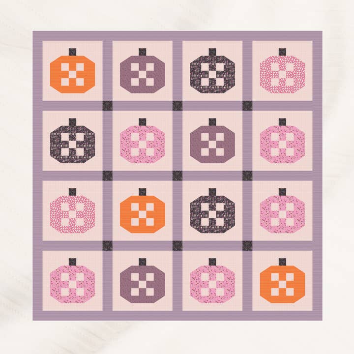 Pumpkin Patched Quilt Pattern for wholesale by Bre T Quilt Designs