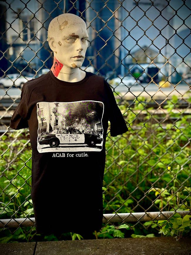 Three Raccoons - Wholesale Screen Printed T-Shirt - Unisex - ACAB for Cutie t-shirt.0