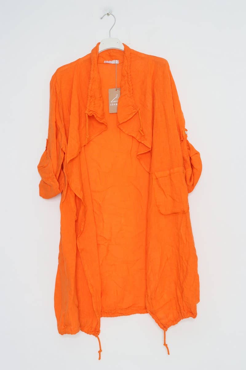 LÉA & LUC - Wholesale Outerwear Vest - Women's - 100% Linen Vest REF. 96797