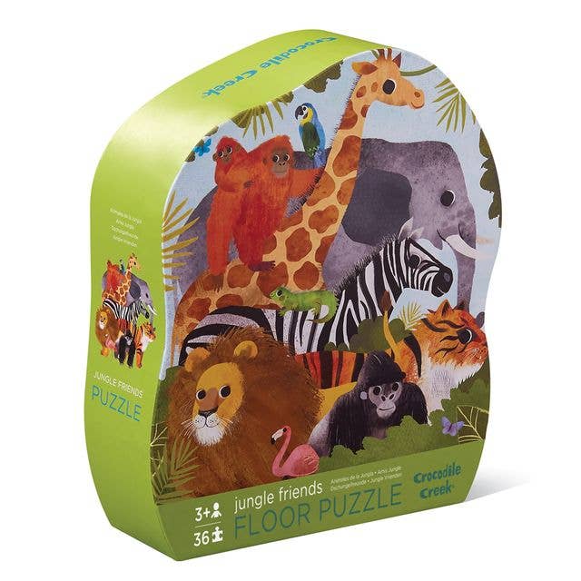 Crocodile Creek 36 piece Puzzle Jungle Friends for wholesale by Hippychick
