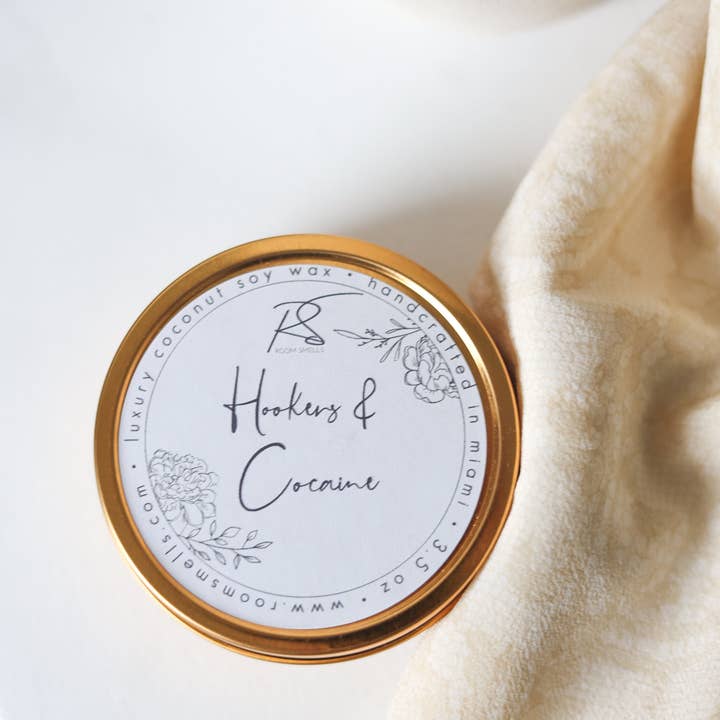 RoomSmells - Wholesale Travel Candles - Hookers & Cocaine - 3.5 oz