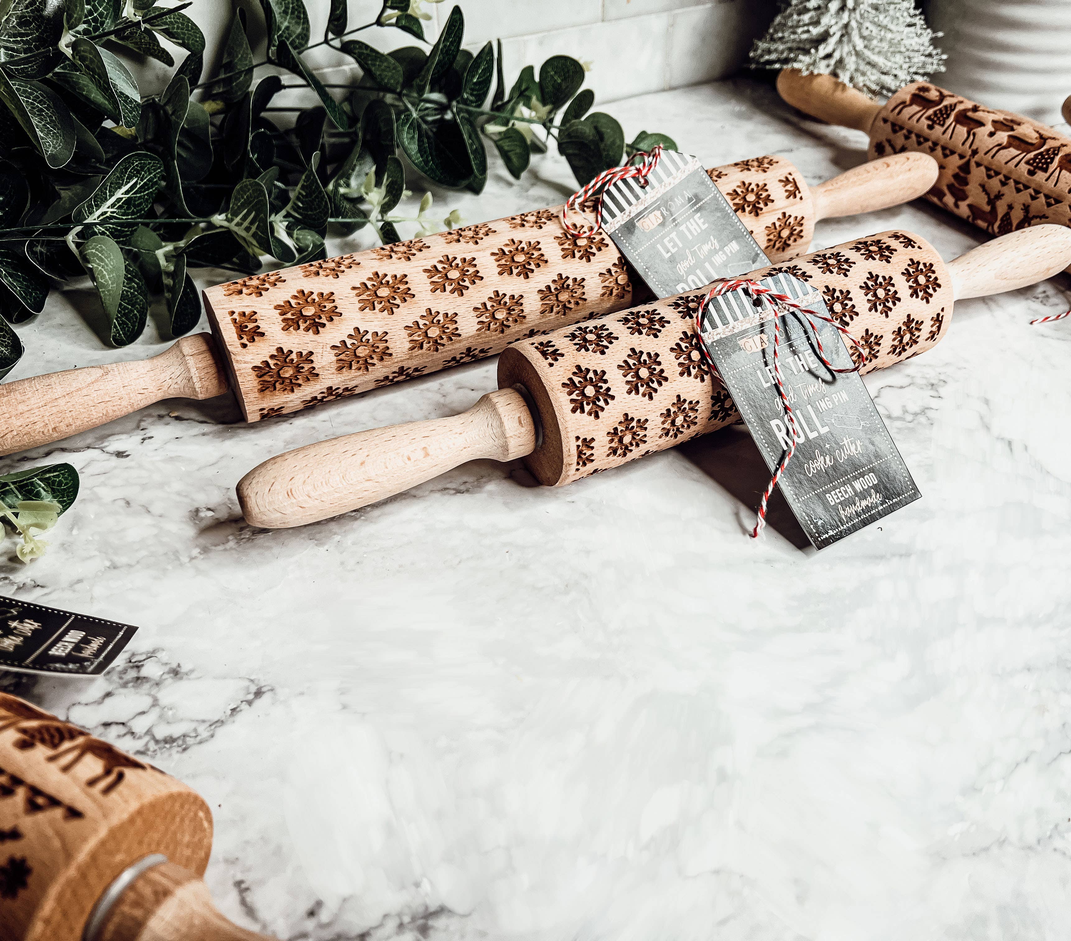 Gia Roma - Wholesale Rolling Pin - Christmas Baking Gift Set, Wooden Rolling Pins for Cookies73