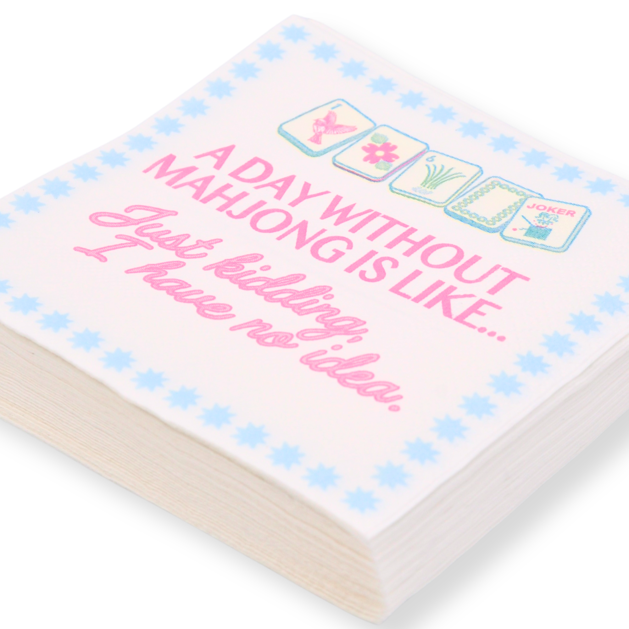 Middle & Main Mahjong - Wholesale Disposable Napkin - "Day Without Mahjong" Cocktail Napkins2