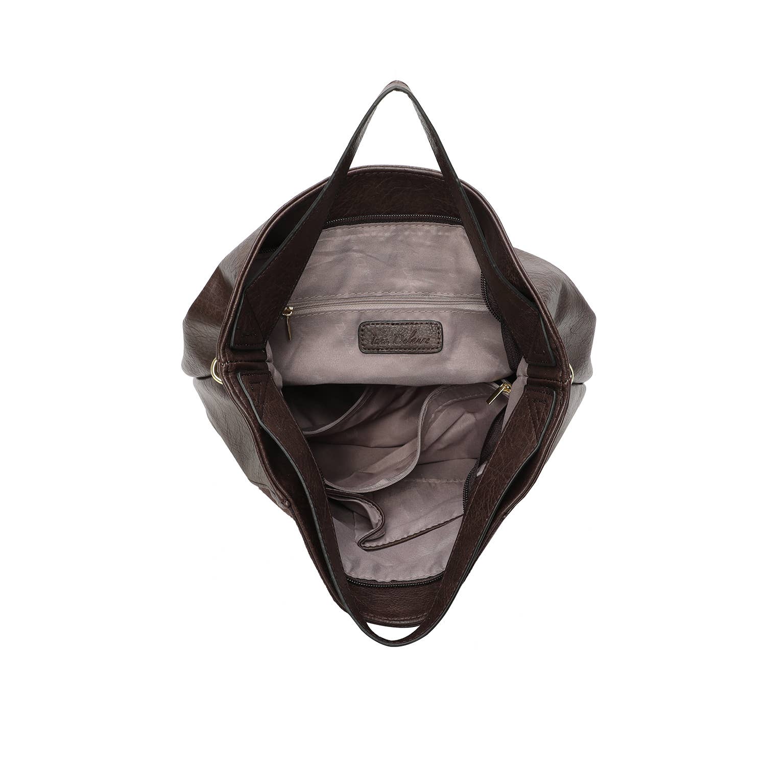 INES DELAURE - Vente Sac porté épaule – femme - Besace bimatière zippée7