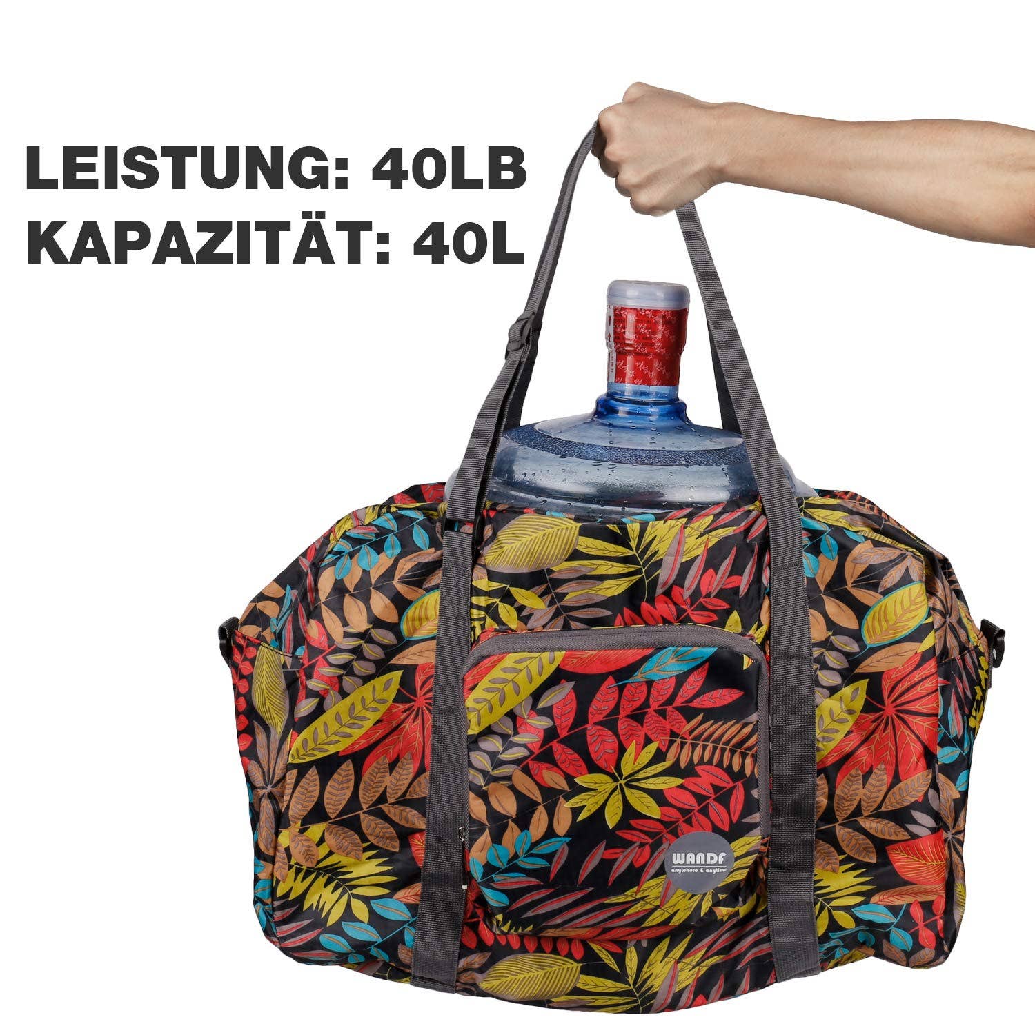 wandf - Wholesale Weekender Bag - Unisex - 40L Travel Duffel Bag Nylon Carry on Weekender Overnight33