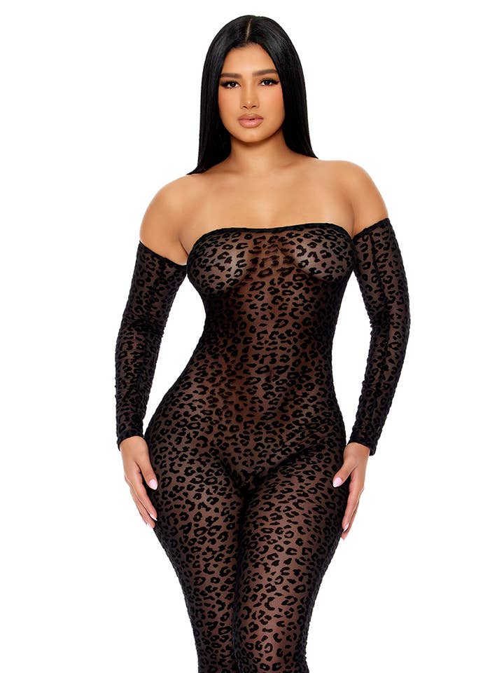 That's The Spot Off The Shoulder Leopard Jumpsuit and other Purchase Wholesale catsuit. Free Returns & Net 60 Terms on Faire trending on Faire.