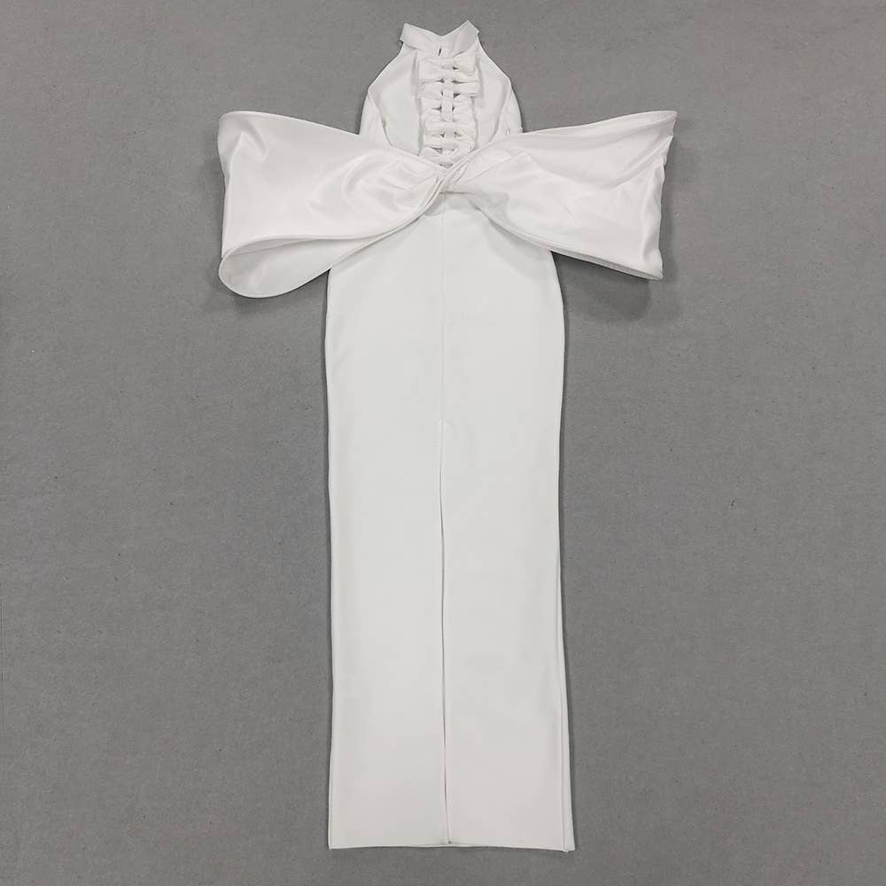 Productseeker – Großhandel Kleid – Damen – DR369 Rotes, rückenfreies Kleid mit großer Schleife und schmaler Passform12