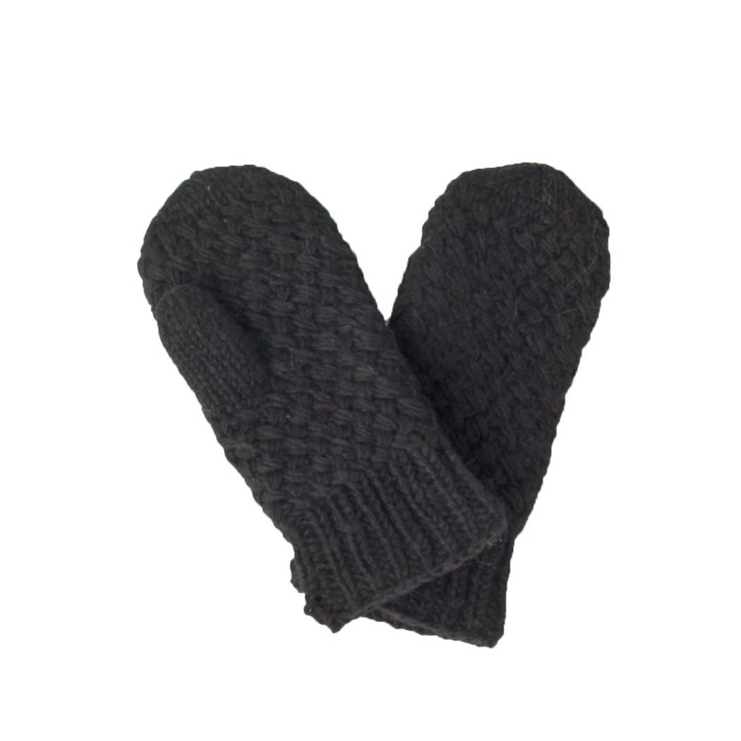 Lost Horizons Canada - Wholesale Mittens - Women's - Palermo Wool Mittens with Textured Stitch3