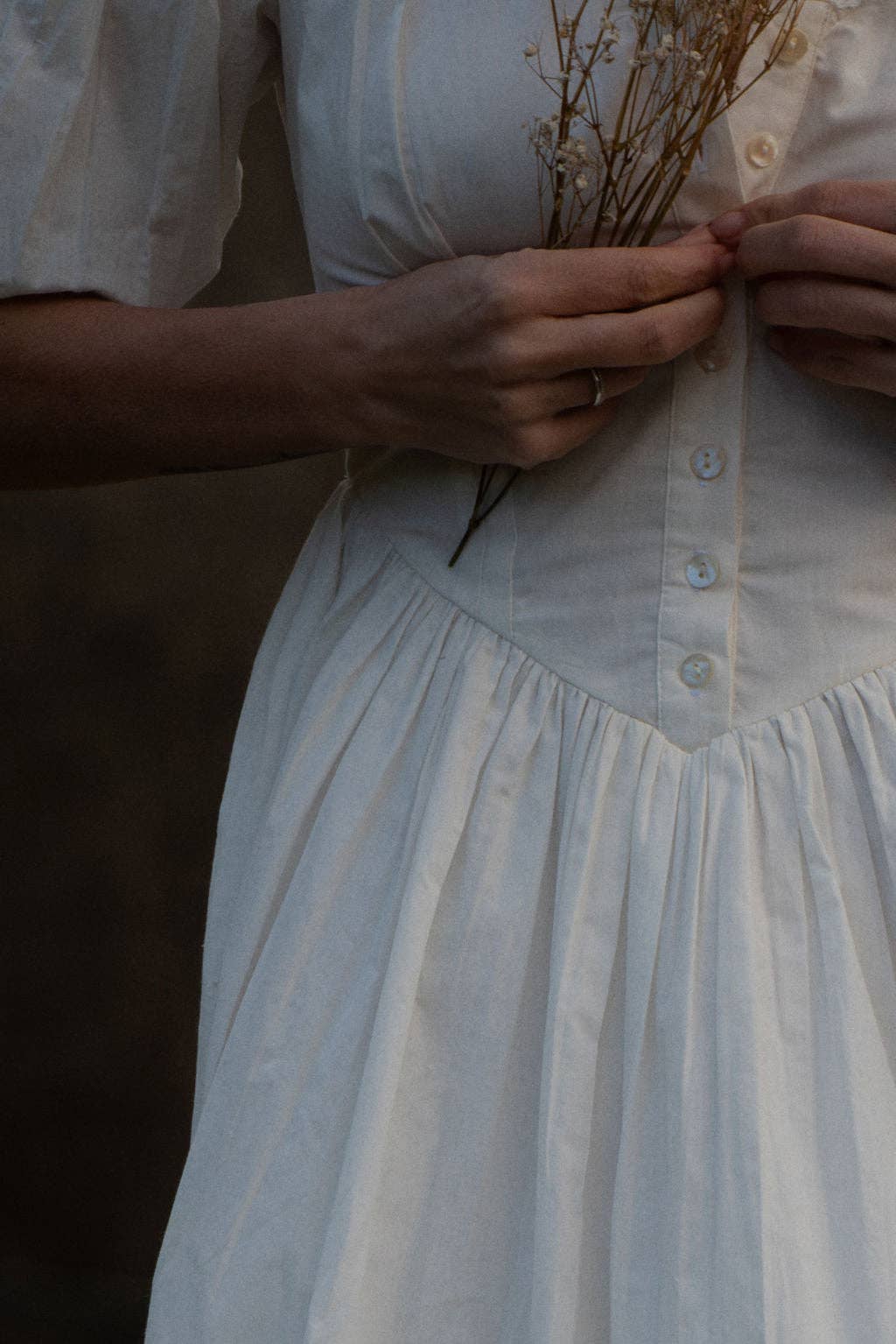 Wilder Collective - Wholesale Dress - Women's - Juliette Dress in Organic Cotton-White Edwardian Poplin14