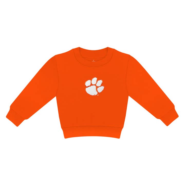 Clemson Tigers Kids Sweatshirt: Embroidery for wholesale by Creative Knitwear