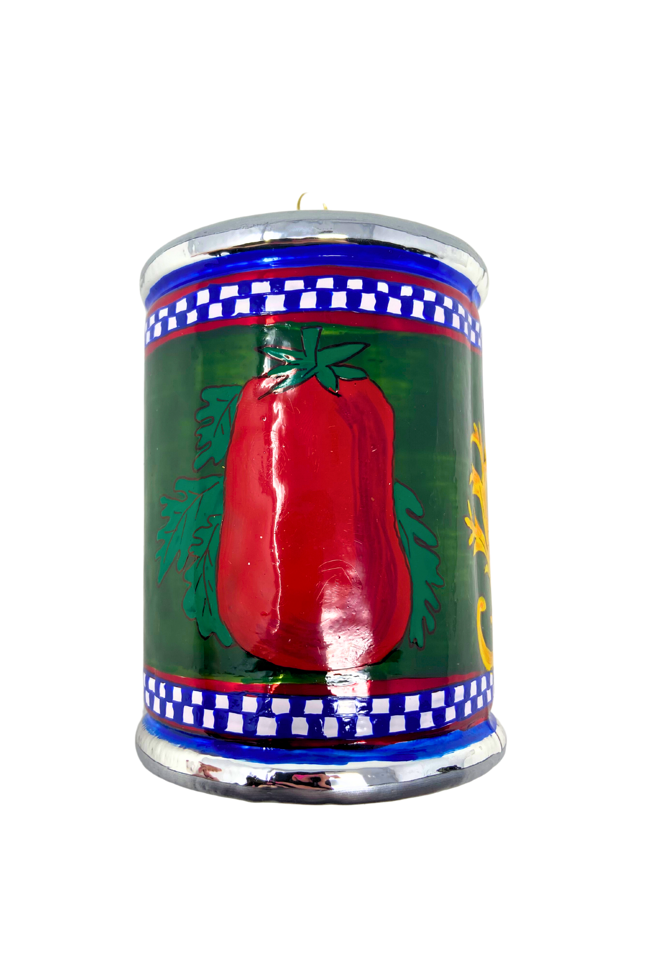 Kenzies of London - Wholesale Ornament - Italian Tomato Can Pomodoro Polish Glass Christmas Ornament4