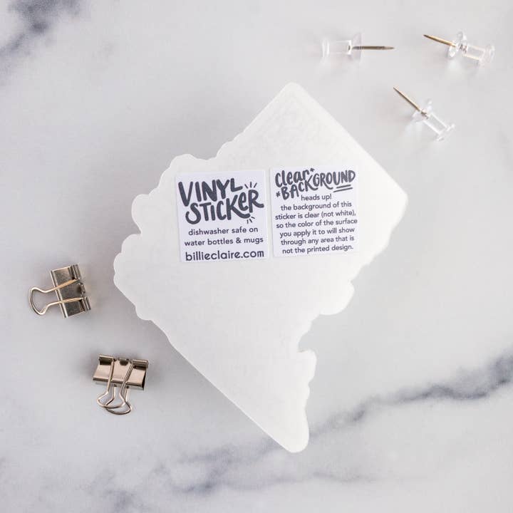 Billie Claire Illustration (Handmade) - Wholesale Sticker - DC Monuments - Vinyl Sticker6