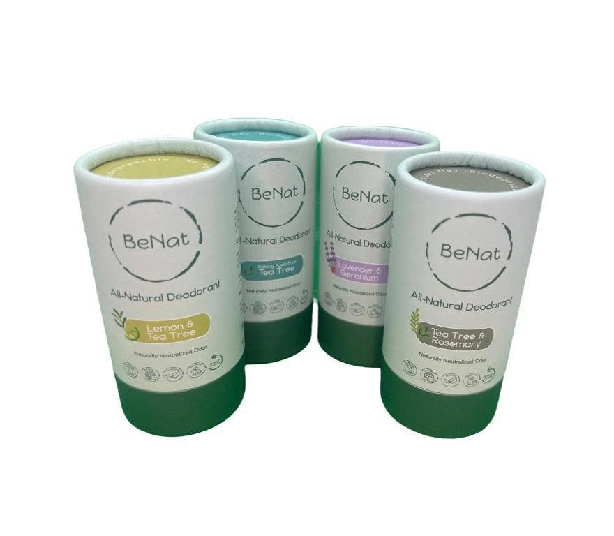 BeNat – wholesale Deodorant – Unisex – All Natural, Plastic-Free, Zero-Waste Deodorants1