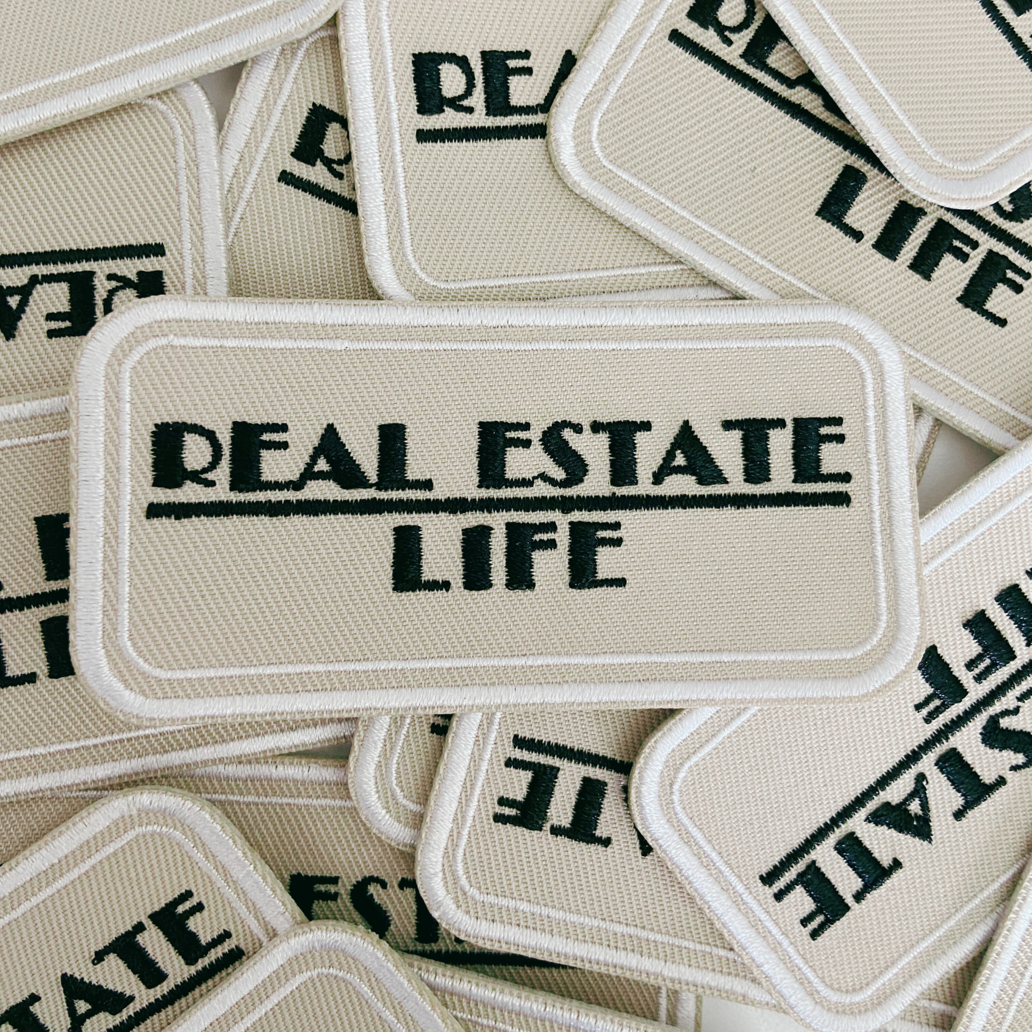 TEELUX - Wholesale Patch - 3.5" Real Estate life -  Embroidered Hat Patch1