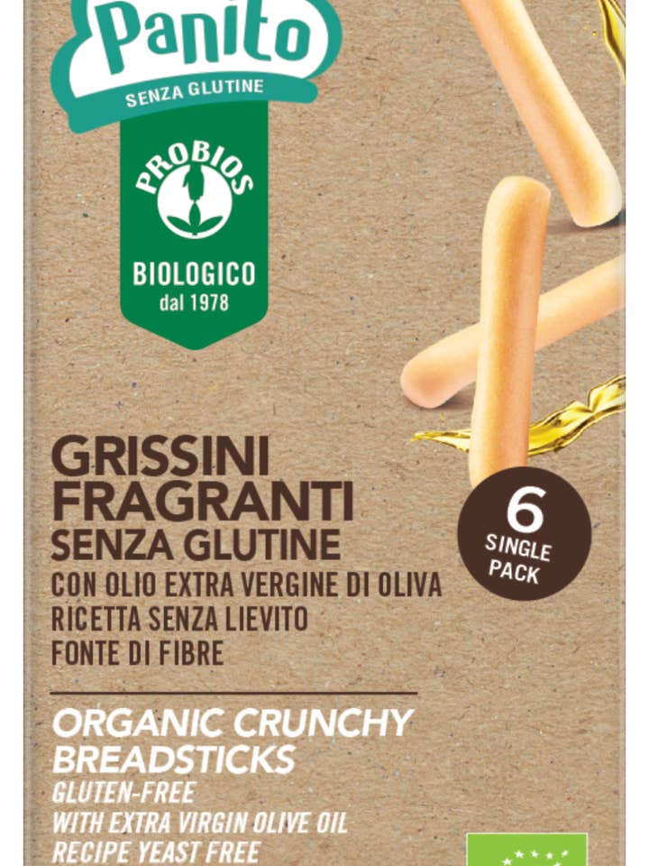 Grissini fragranti senza glutine biologici per la vendita all'ingrosso da parte di Probios
