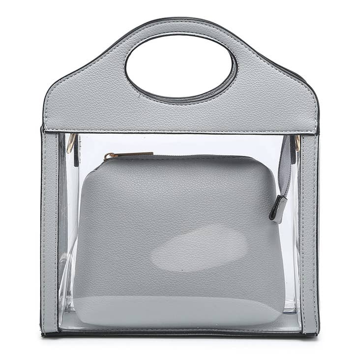 Ellas Trading – wholesale Crossbody bag – Women's – Trendy Transparent Crossbody Tote Bag Cutout Handle3