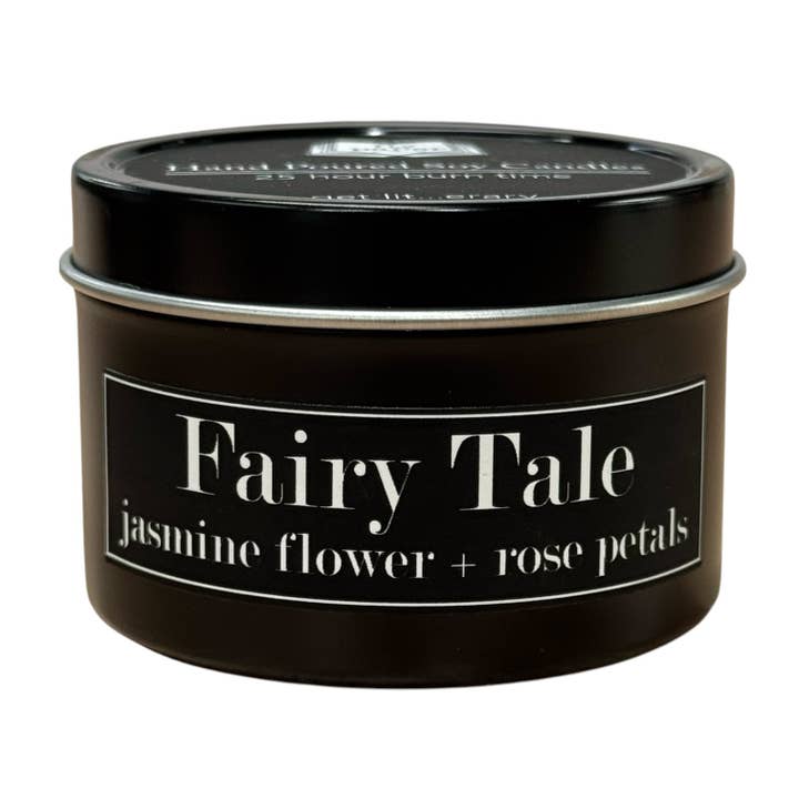 Bougie 4oz Conte de Fées Jasmin + Pétales de Rose pour la vente par Fly Paper Products