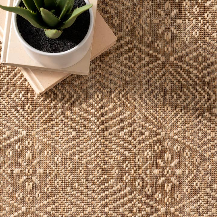 Beige Chandler Elegant Indoor/Outdoor Area Rug for wholesale on Faire4