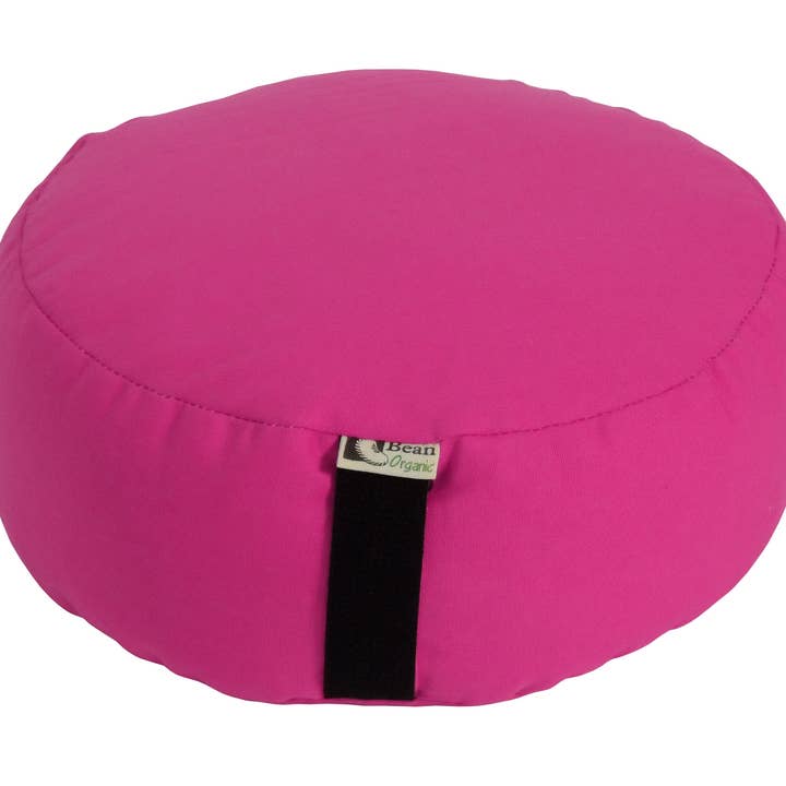 Bean Products - Wholesale Meditation Supplies - Zafu Organic Cotton Meditation Cushion Round or Oval Organic Buckwheat Hull Fill16