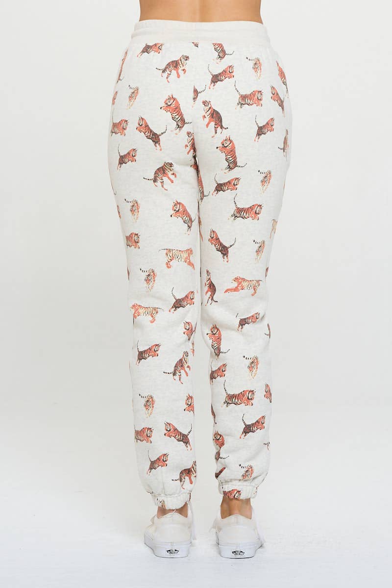 SM WARDROBE - Wholesale Lounge Sweatpants/Joggers - Women's - TIGER PRINT SWEATPANTS5
