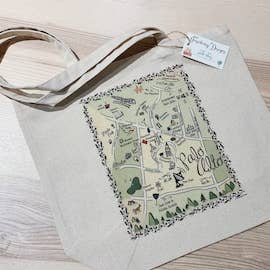 Palo Alto CA draagtas van katoenen canvas voor wholesale door Gooseberry Designs