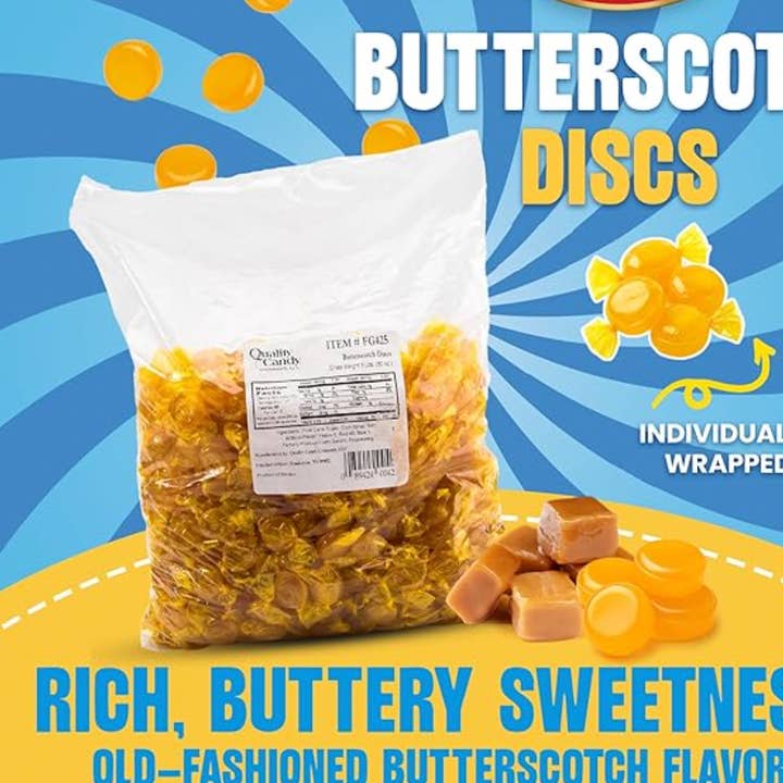Butterscotch Bonbons 5 Pfund Großpackung für den Großhandel von Quality Candy Company, King Leo & Gilliam